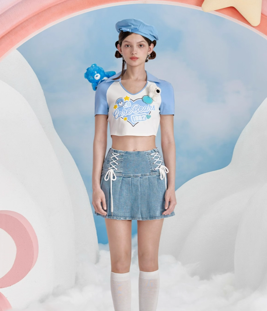 13 DE MARZO CARE BEARS JOINT SERIES AMERICAN SHORT TIGHT SHORT SLEEVE