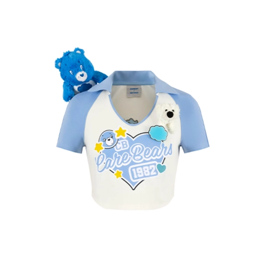 13 DE MARZO CARE BEARS JOINT SERIES AMERICAN SHORT TIGHT SHORT SLEEVE