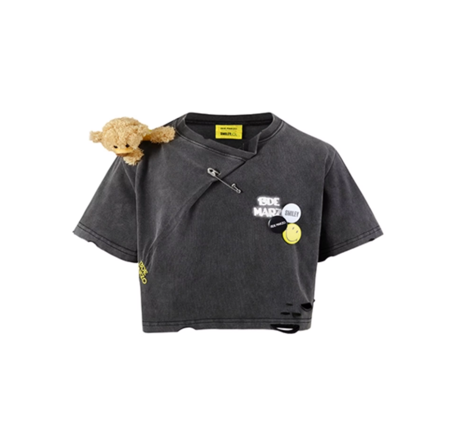 13 DE MARZO SMILEY SERIES PIN SMILEY SHORT SHORT SLEEVE