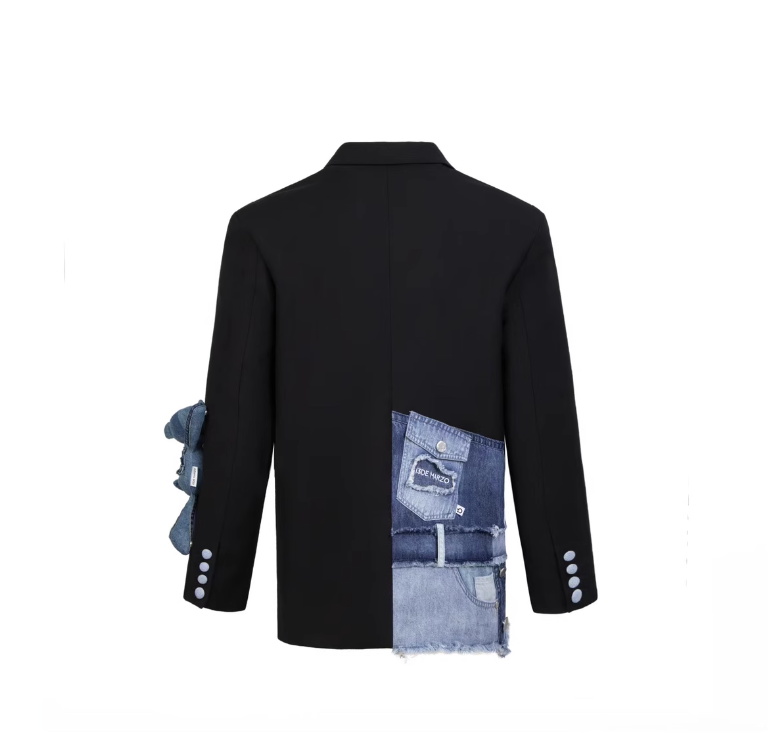 13DE MARZO MULTI-DENIM DENIM POCKETS PATCH  SUIT