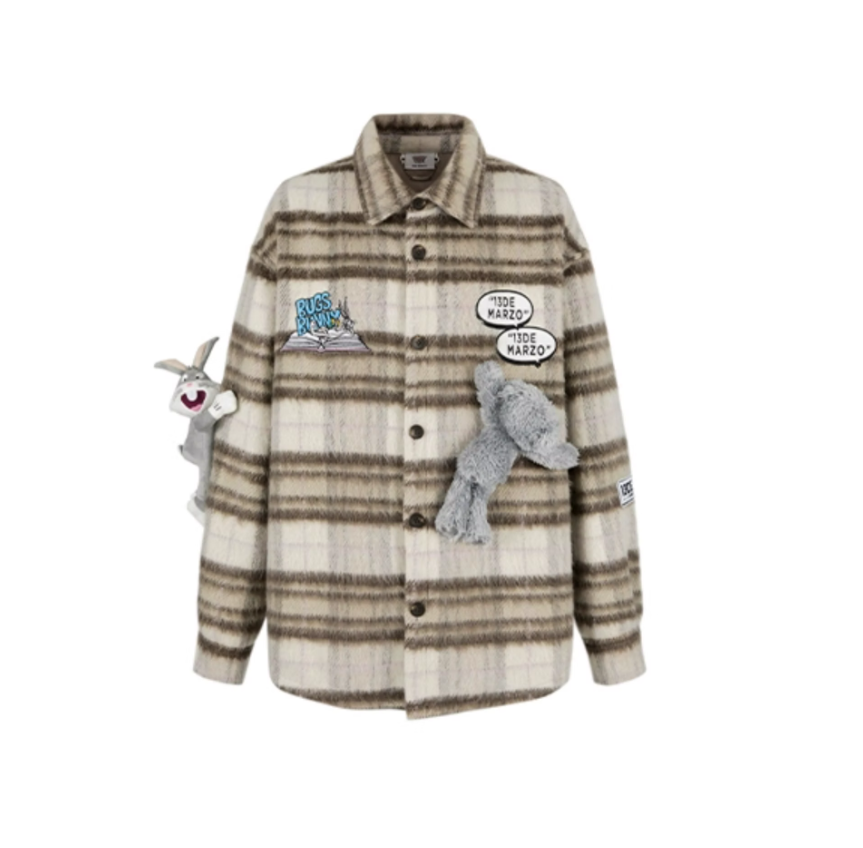 13 DE MARZO BUGS BUNNY'S PLAID SHIRT JACKET