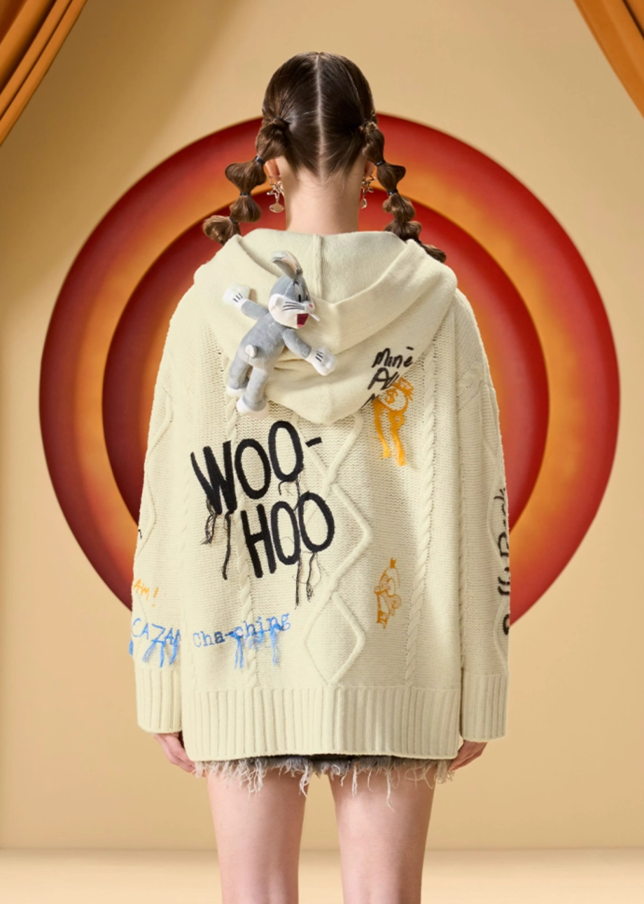 13 DE MARZO LOONEY TUNES SERIES WOOL CARDIGAN