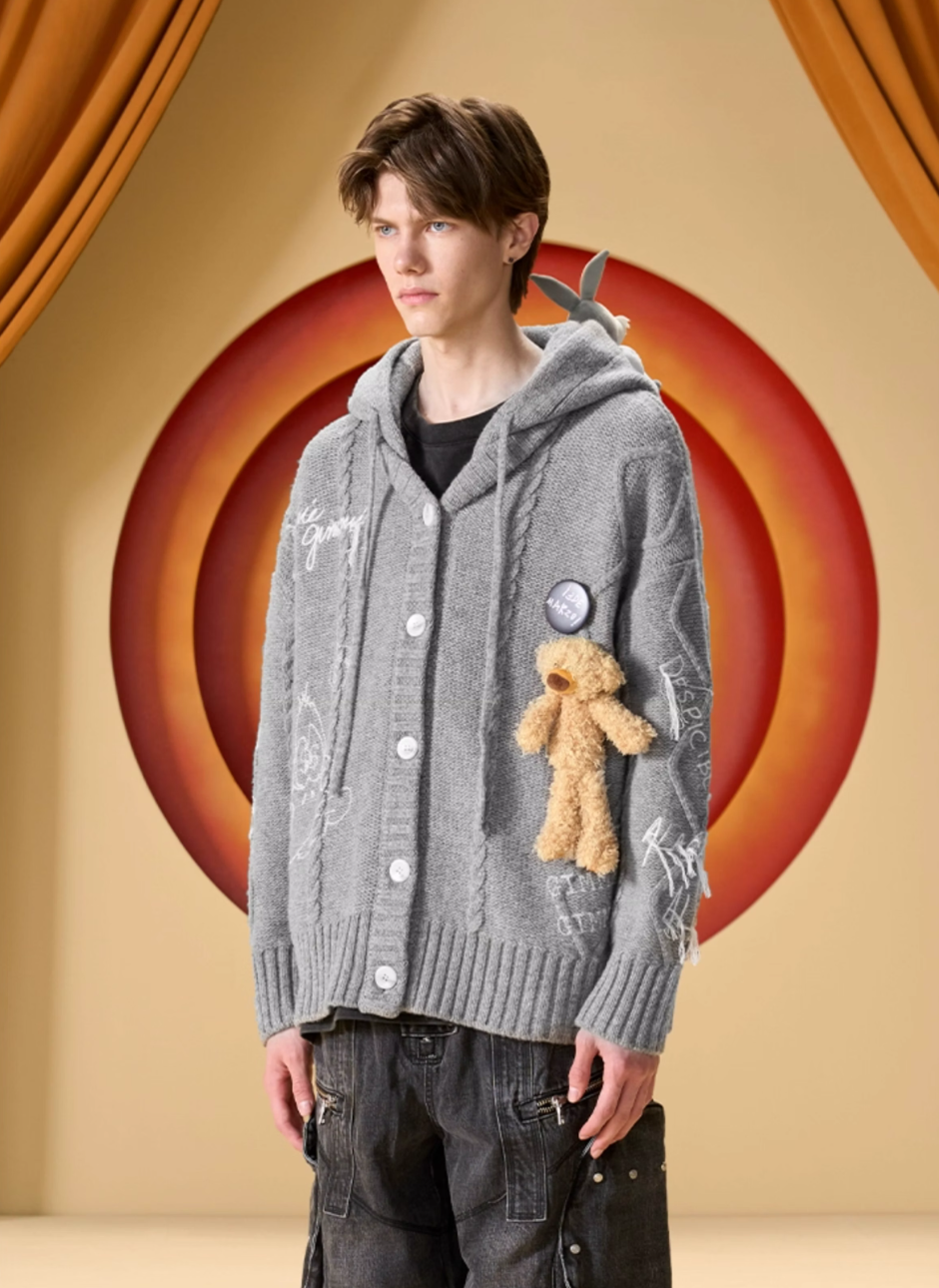13 DE MARZO LOONEY TUNES SERIES WOOL CARDIGAN
