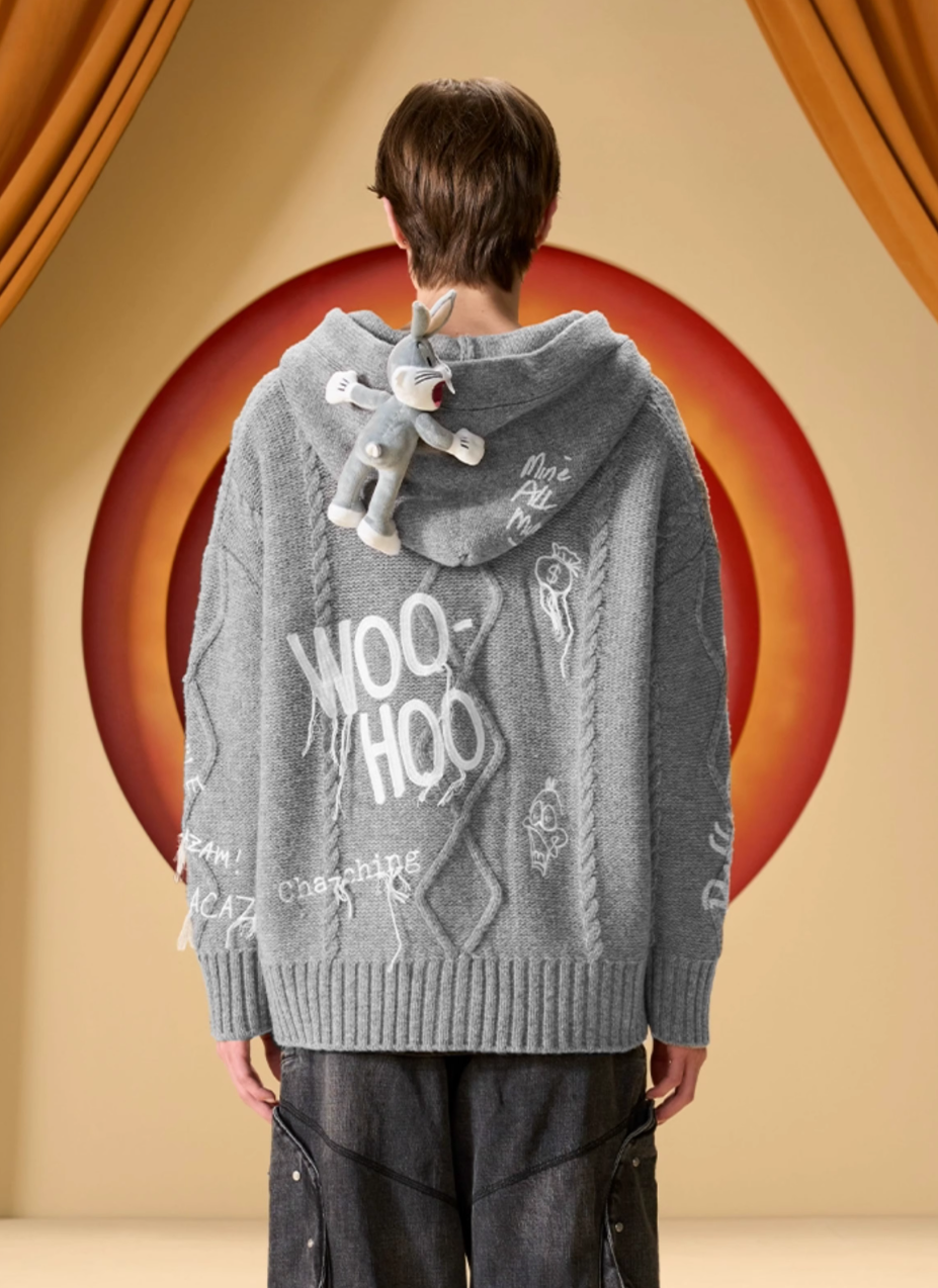 13 DE MARZO LOONEY TUNES SERIES WOOL CARDIGAN