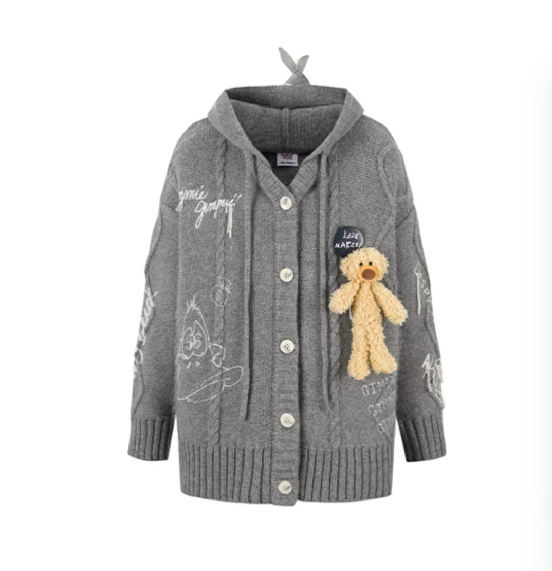 13 DE MARZO LOONEY TUNES SERIES WOOL CARDIGAN