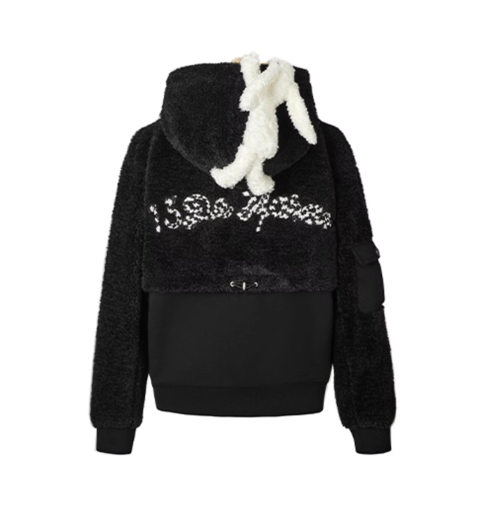13 DE MARZO IMITATION LAMB WOOL ZIPPER HOODIE JACKET HOODIE