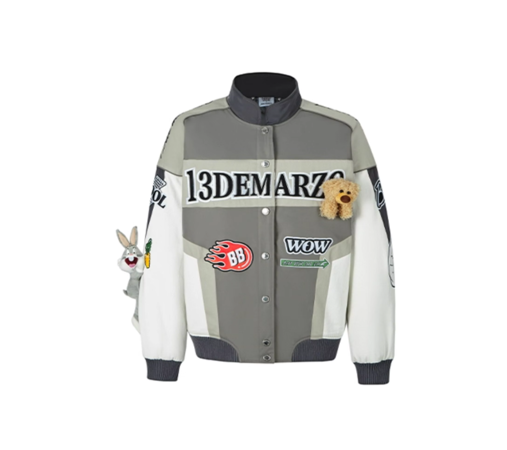 13 DE MARZO LOONEY TUNES BIKER SUIT THICKENED JACKET