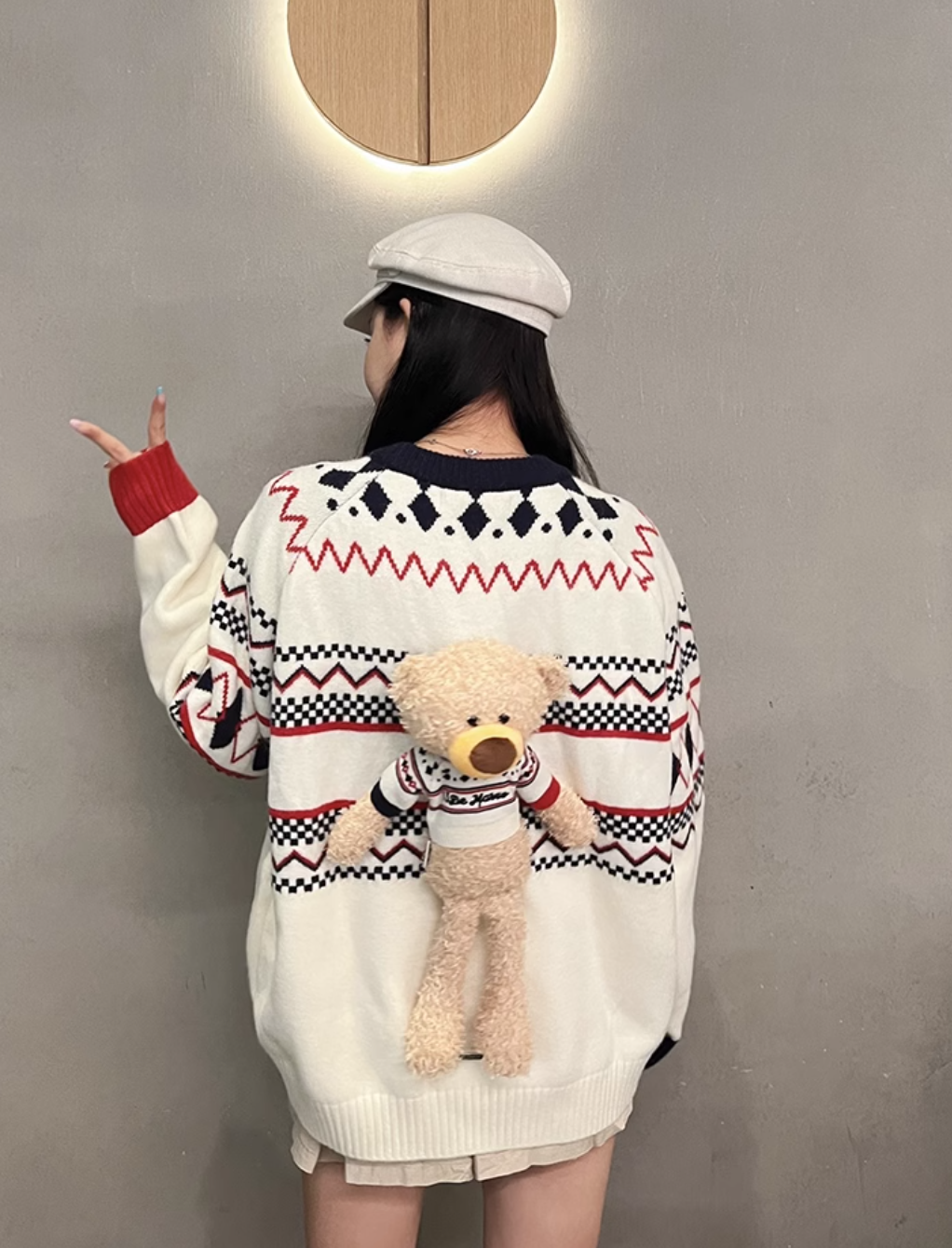 13 DE MARZO BEAR EXOTIC NOSTALGIA SWEATER