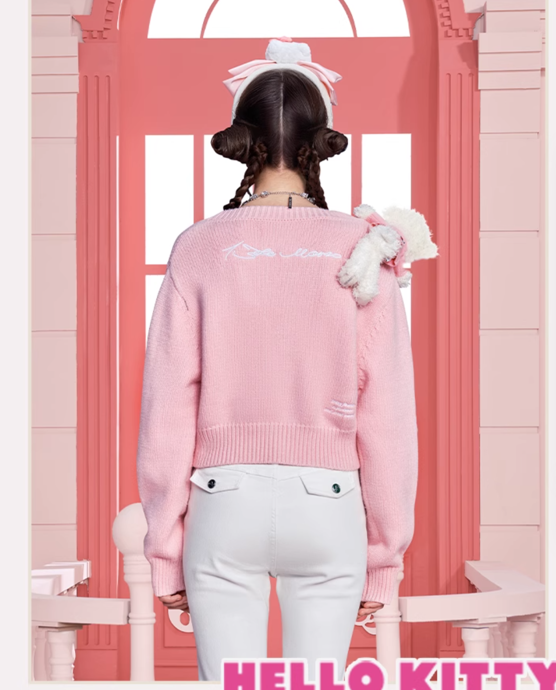 13 DE MARZO HELLO KITTY BEAR SWEATER CARDIGAN