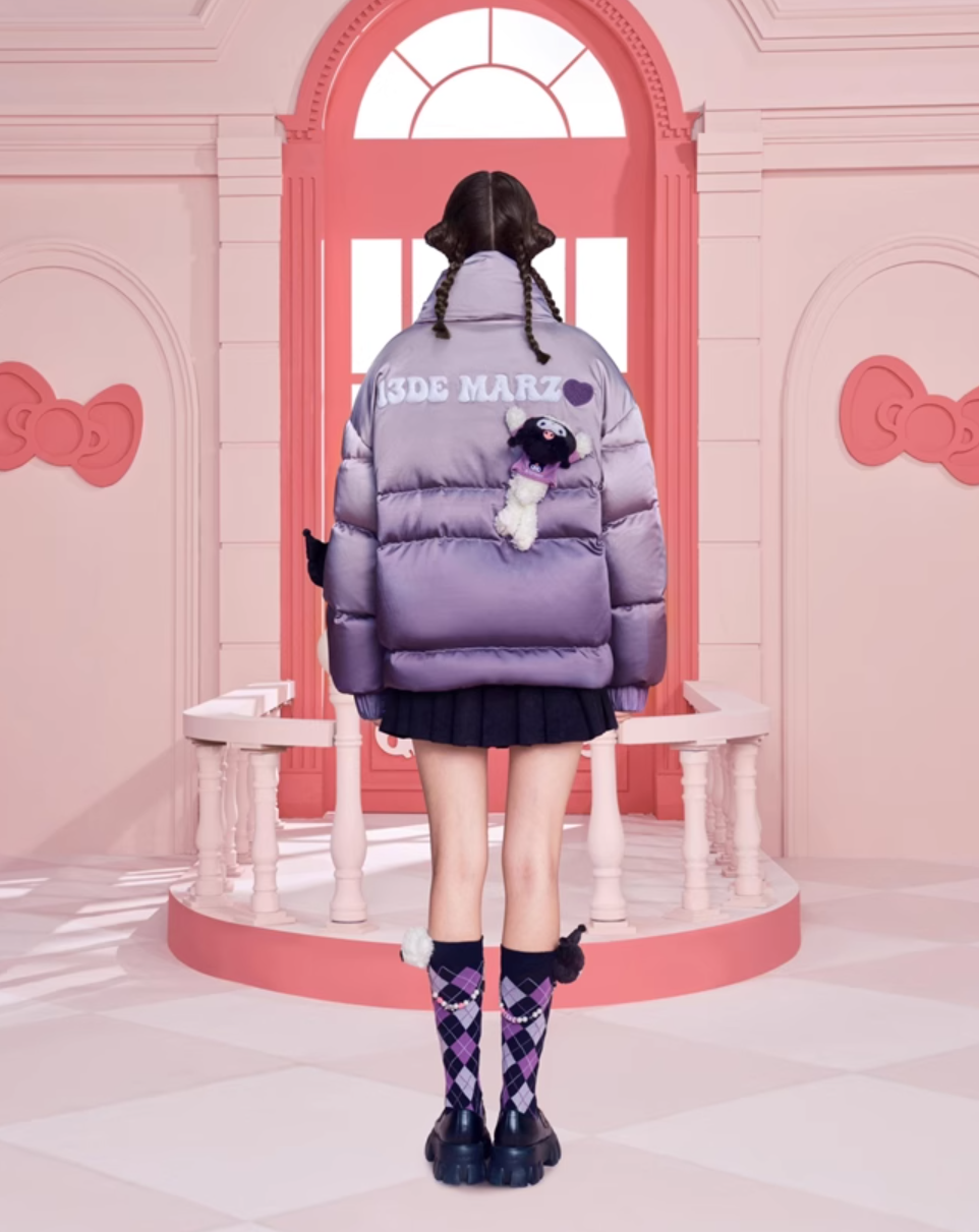 13 DE MARZO KULOMI LOVE GRADIENT DOWN JACKET