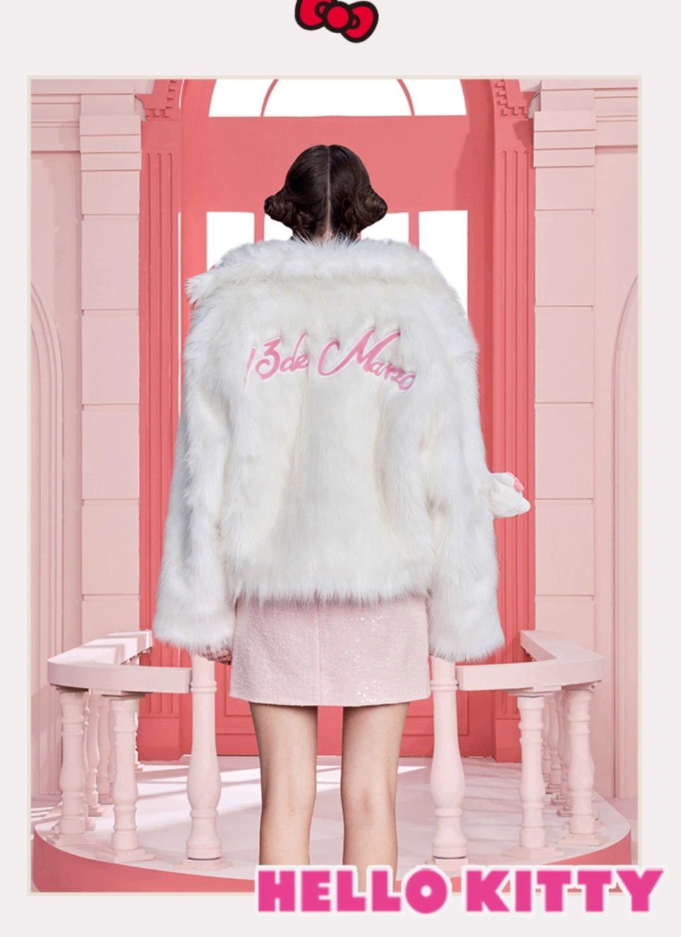 13 DE MARZO HELLO KITTY BEAR ARTIFICIAL MINK COAT