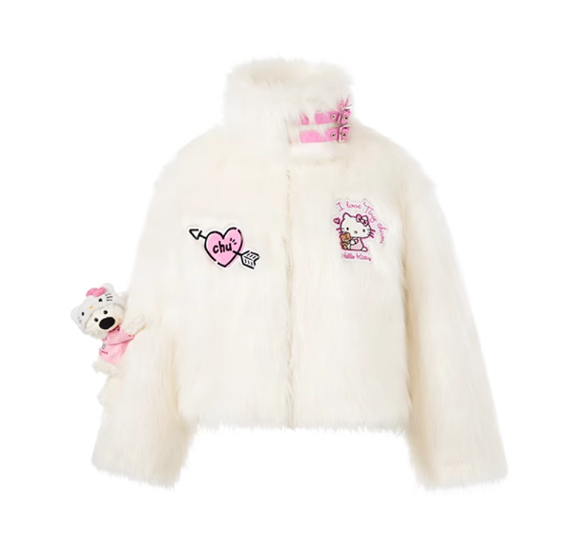 13 DE MARZO HELLO KITTY BEAR ARTIFICIAL MINK COAT