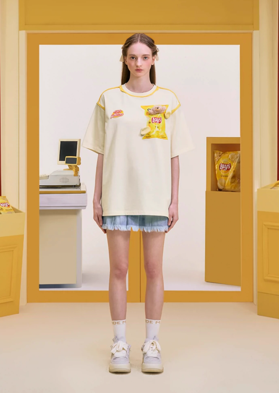 13DE MARZO Lay's Flavor Bear T-shirt