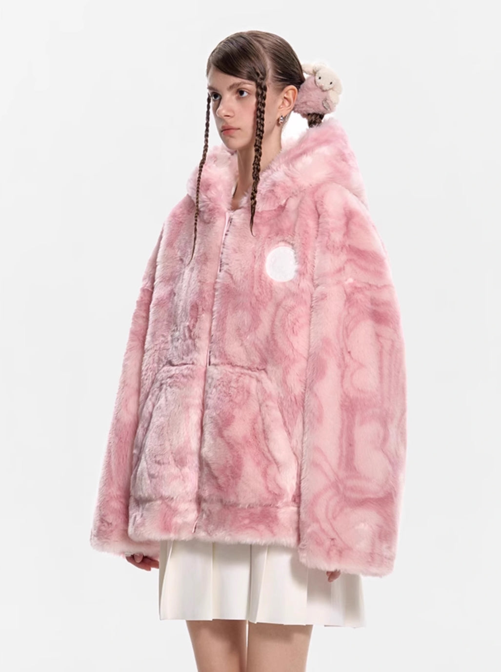 13DE MARZO ARTIFICIAL FUR LOGO COAT
