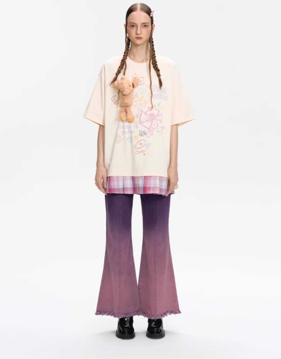 13DE MARZO DOOZOO SLANG SKIRT T-SHIRT