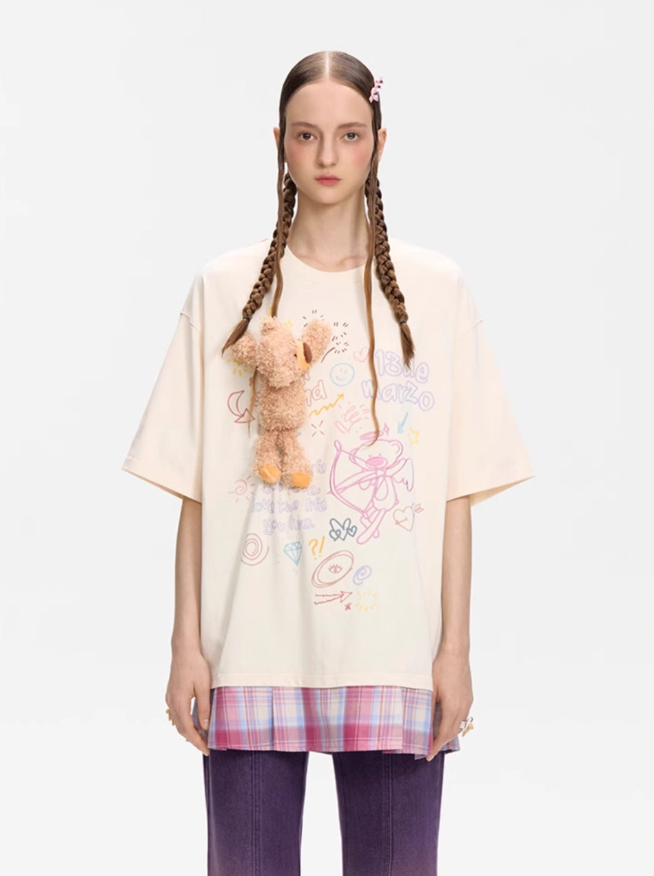 13DE MARZO DOOZOO SLANG SKIRT T-SHIRT
