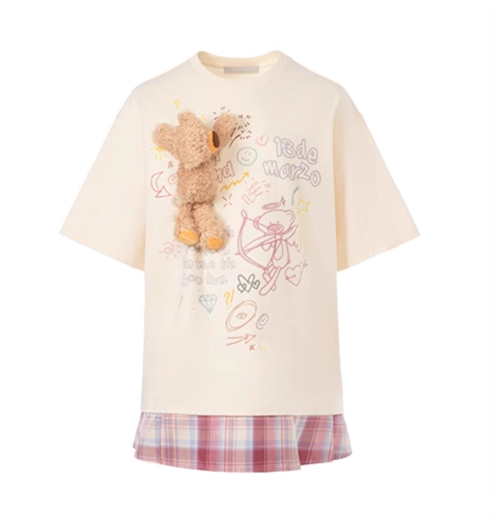 13DE MARZO DOOZOO SLANG SKIRT T-SHIRT