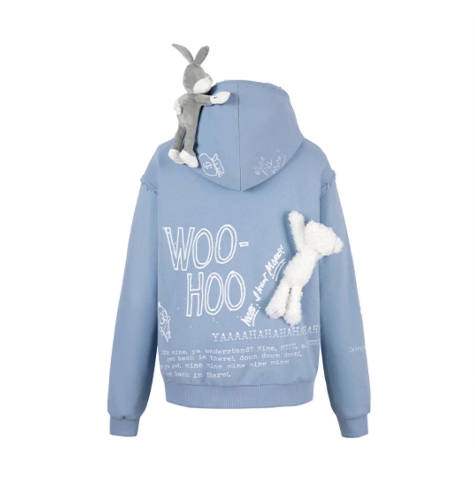 13DE MARZO DAFFY DUCK SKETCH ZIP HOODIE
