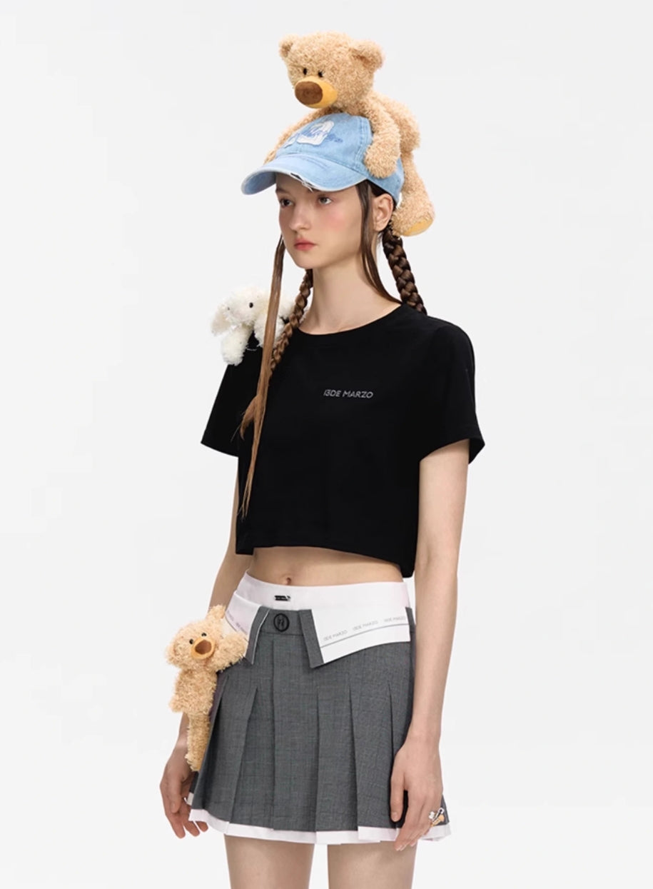 13DE MARZO DOOZOO SHOULDER SHORT TOP