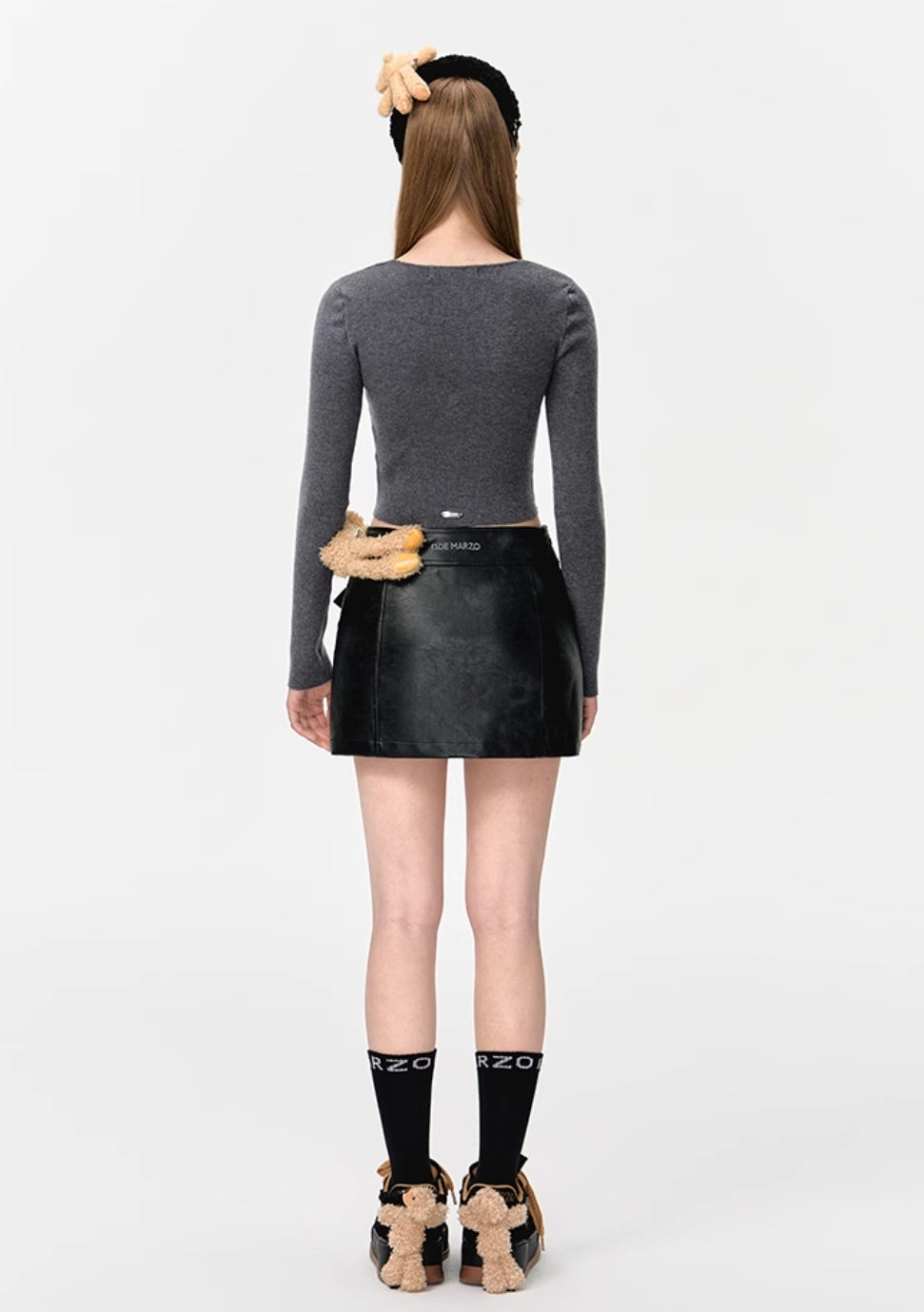 13DE MARZO SEQUIN LOGO TIGHT TOP