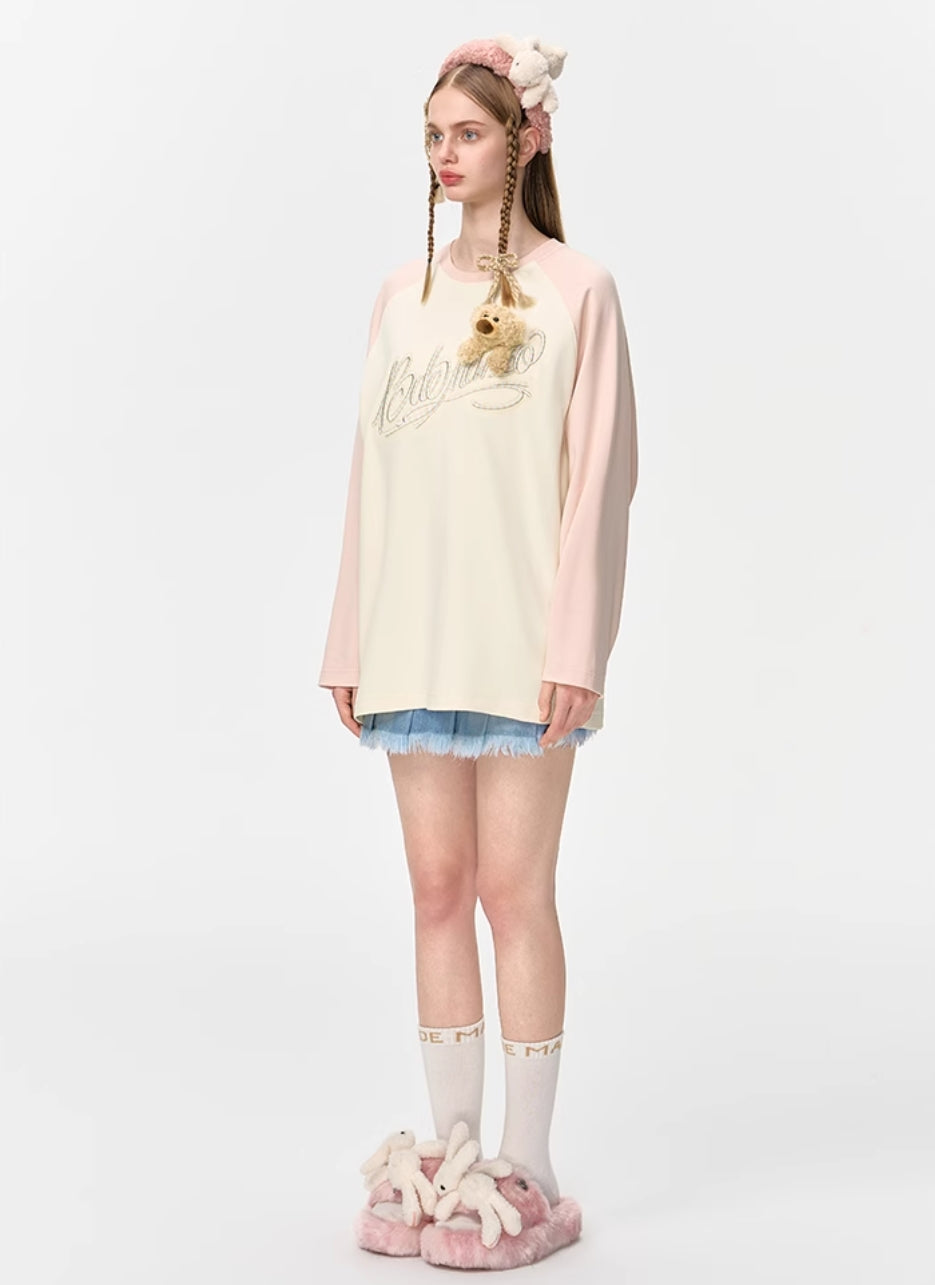 13DE MARZO GRADIENT LOGO LONG SLEEVED T-SHIRT