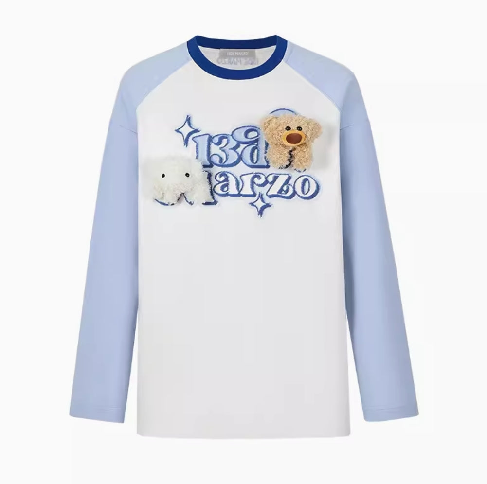 13DE MARZO LONG-SLEEVED SHOULDER PRINT