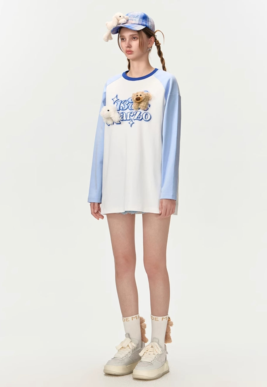 13DE MARZO LONG-SLEEVED SHOULDER PRINT