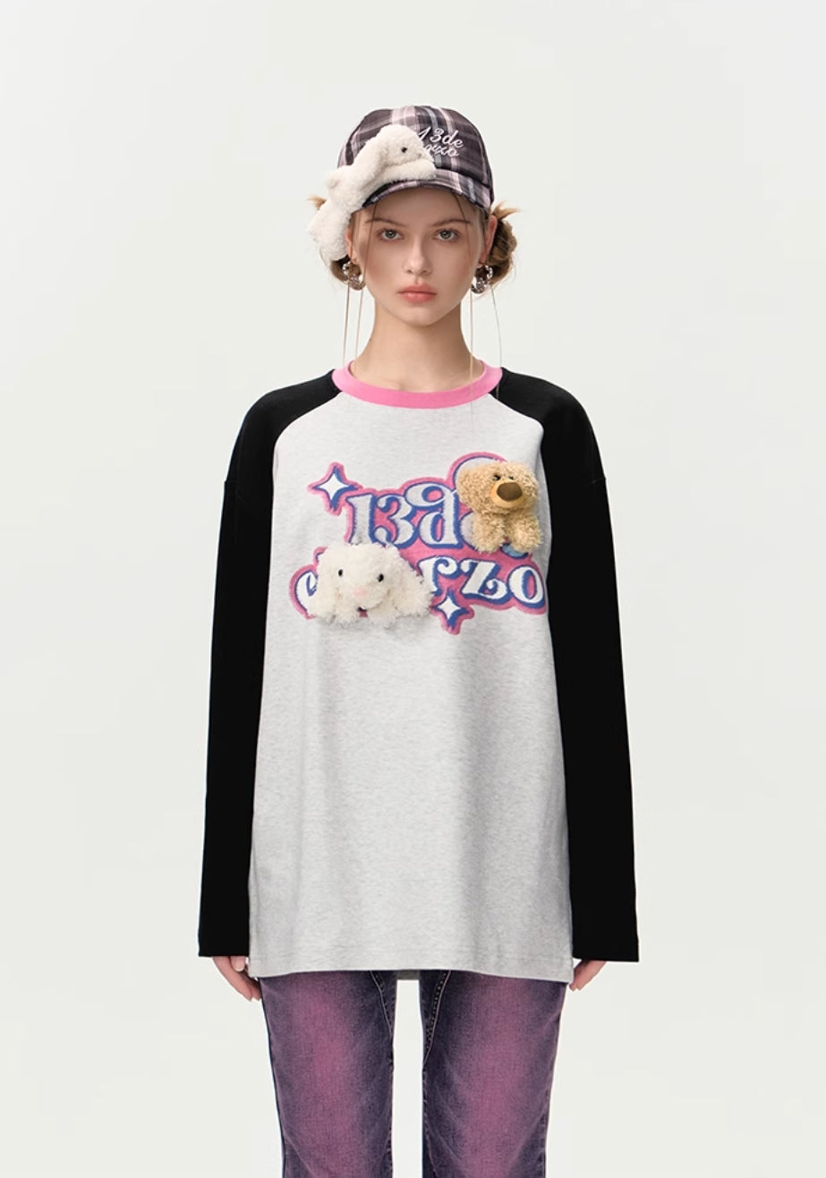 13DE MARZO LONG-SLEEVED SHOULDER PRINT