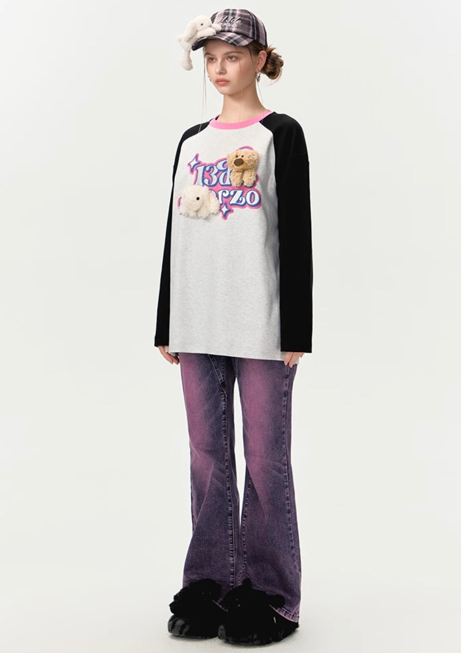 13DE MARZO LONG-SLEEVED SHOULDER PRINT