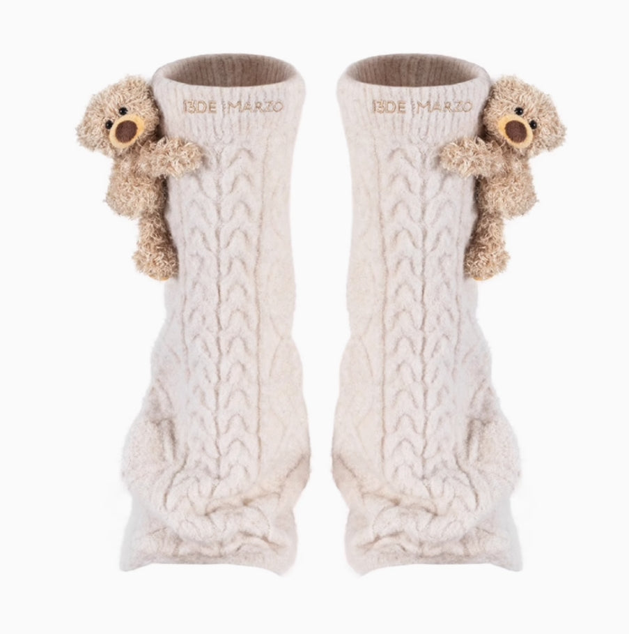13DE MARZO MIDTUBE SOCKS WITH BALL AND LACE THREE-DIMENSIONAL DOLL SOCKS