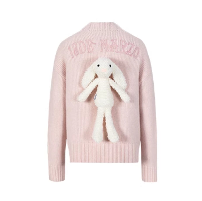 13 DE MARZO V-NECK EMBROIDERED CARDIGAN