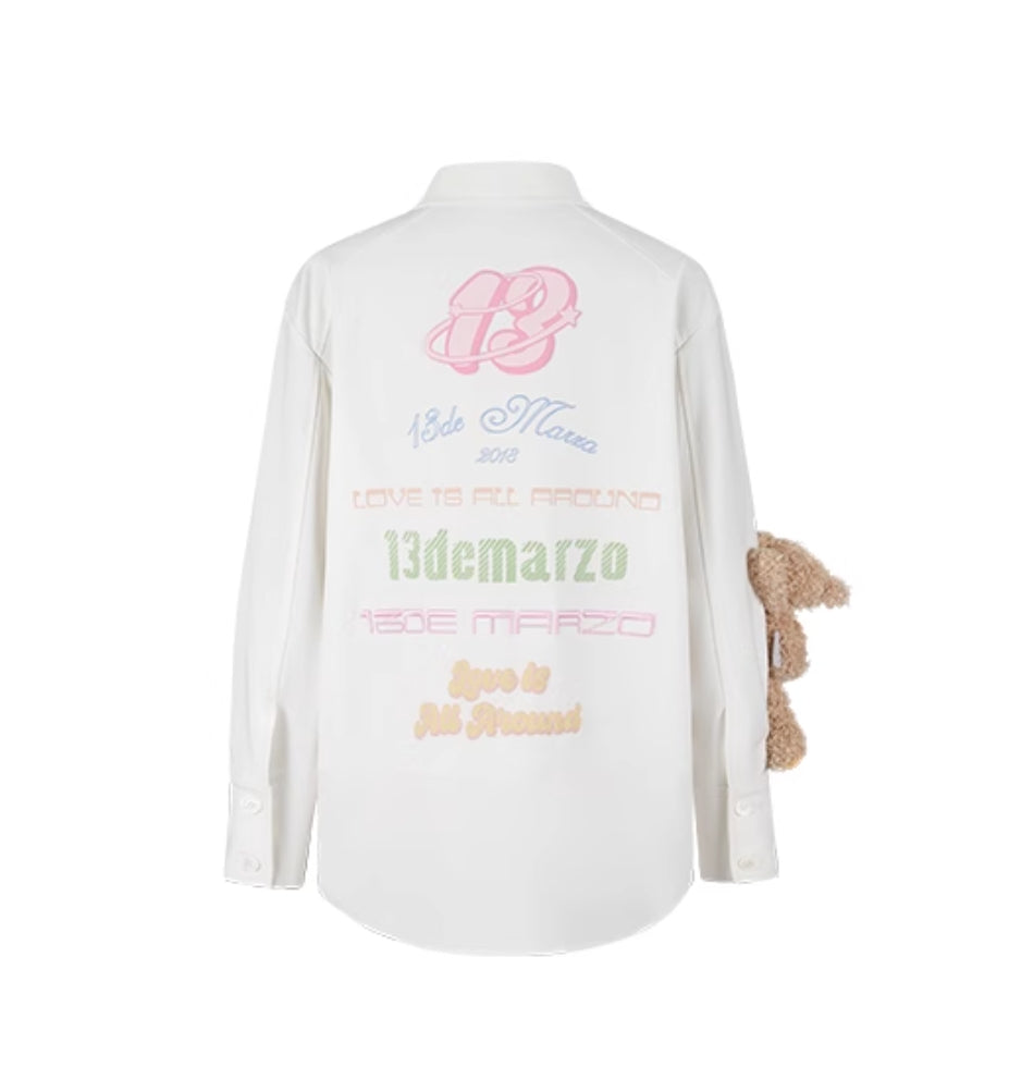 13DE MARZO LOGO BEAD CHAIN SHIRT