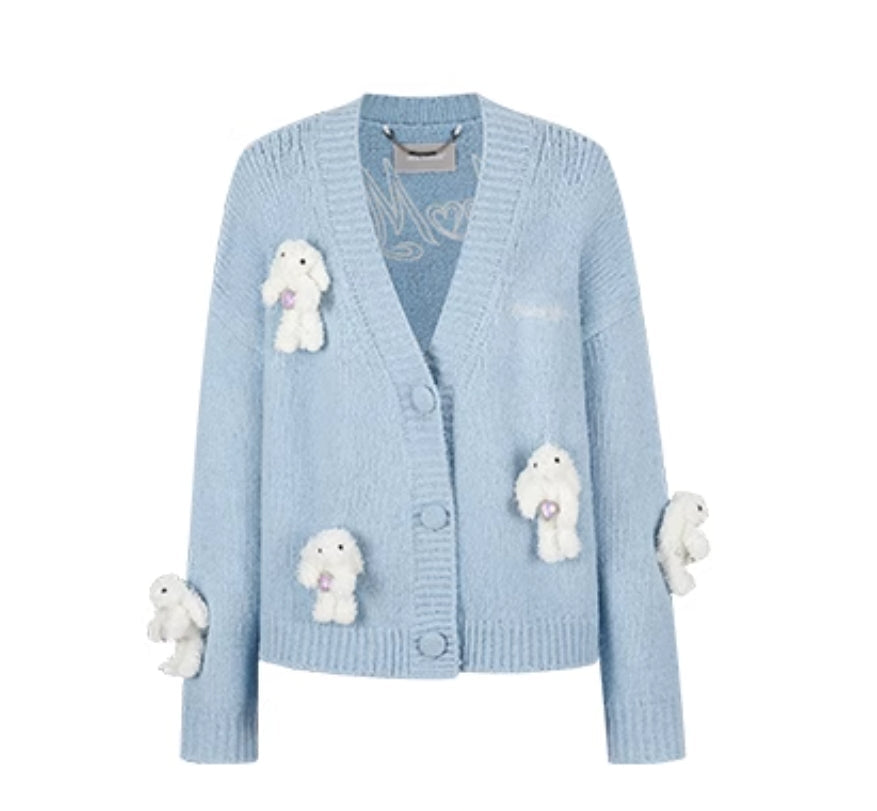 13DE MARZO DOOZOO RHINESTONE CARDIGAN
