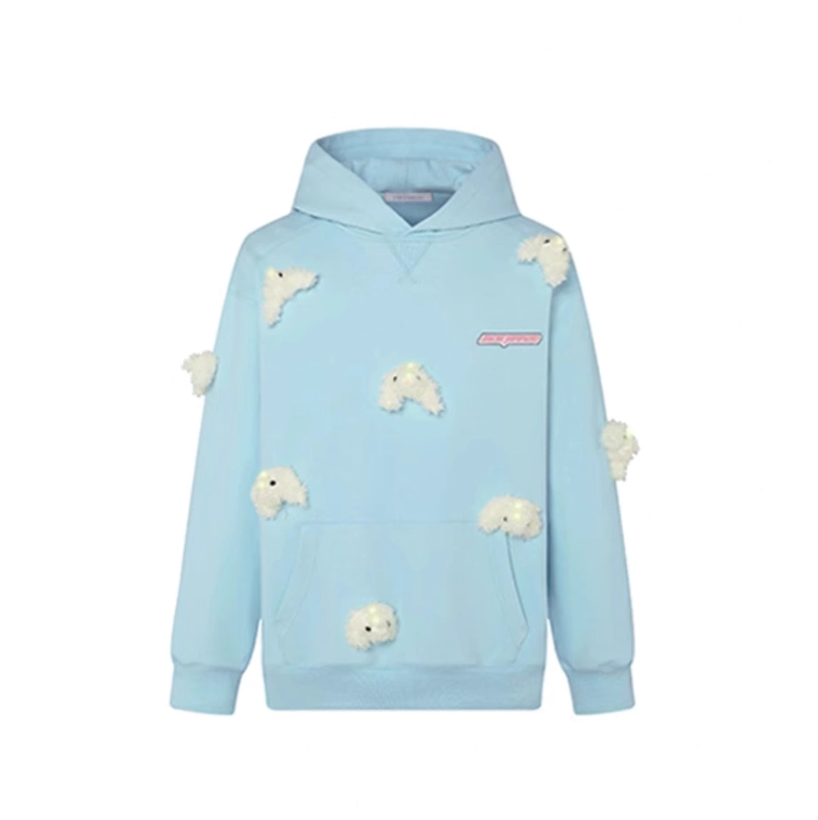 13 DE MARZO GLOWING THREE-DIMENSIONAL DOLL FASHION BAGGY HOODIE
