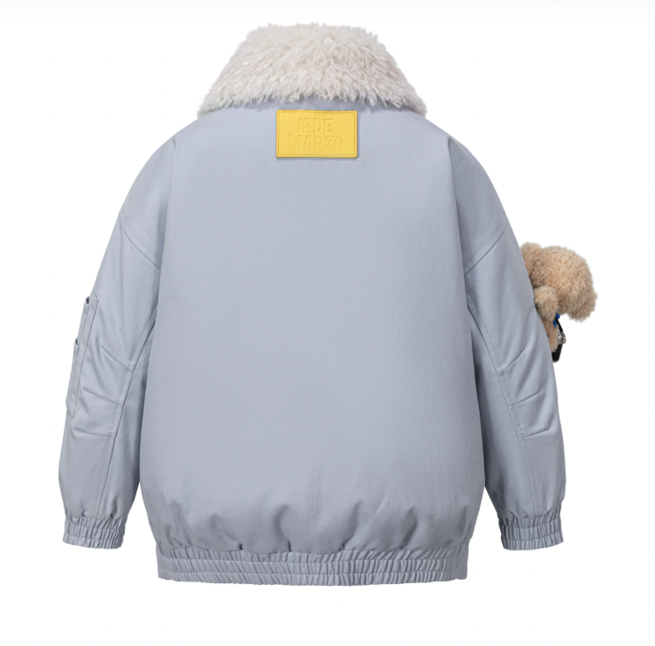13DE MARZO BabyBear Travel Badge Jacket Blue