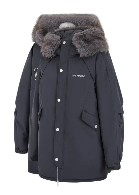13DE MARZO Doozoo Parka Down Jacket Grey
