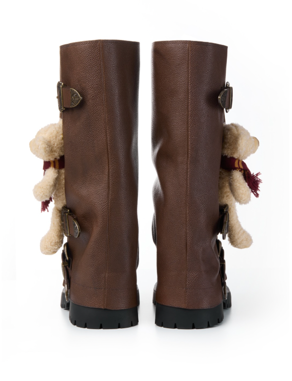 13DE MARZO Bear High Boots Brown