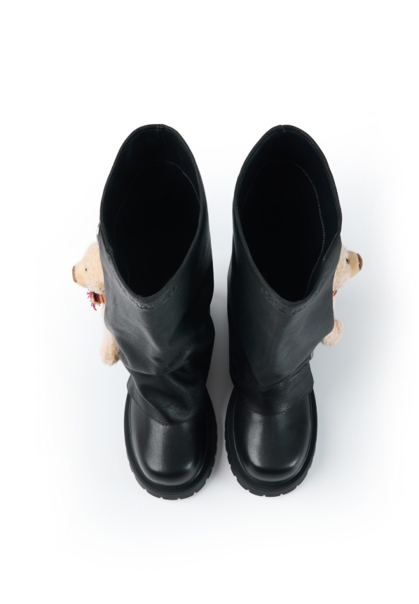 13DE MARZO Bear High Boots Black