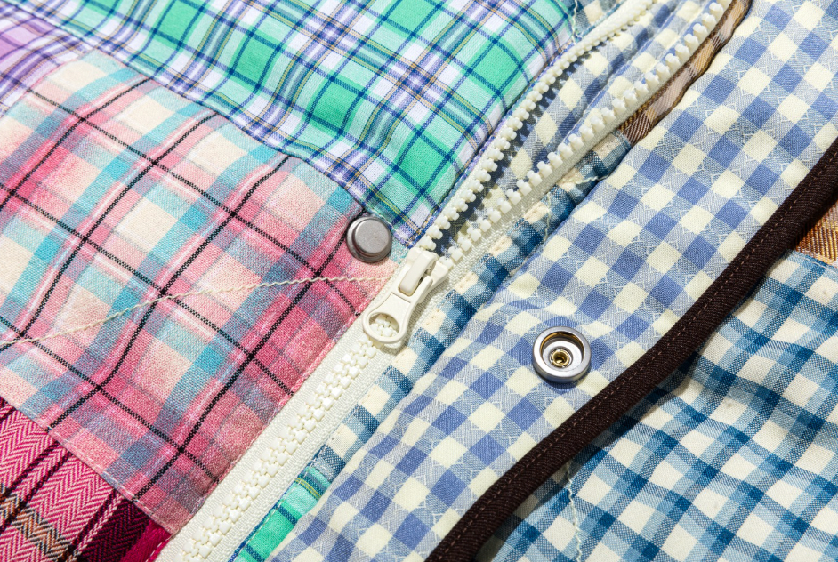 13DE MAROZ Plaid Patch Down Jacket