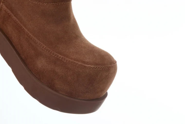 13DE MARZO Logo Snow Boots Brown