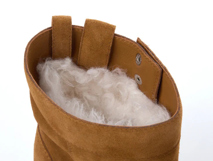 13DE MARZO Logo Snow Boots Khaki