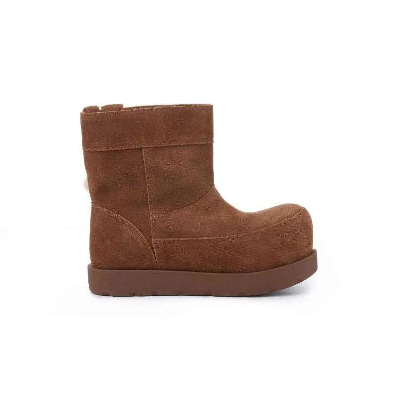 13DE MARZO Logo Snow Boots Brown