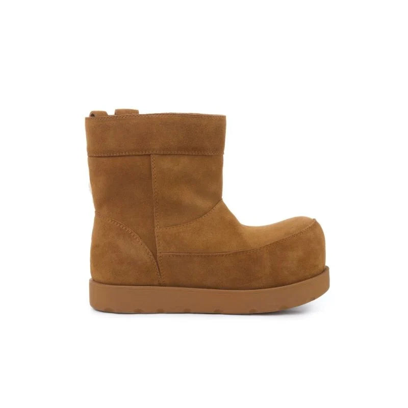 13DE MARZO Logo Snow Boots Khaki