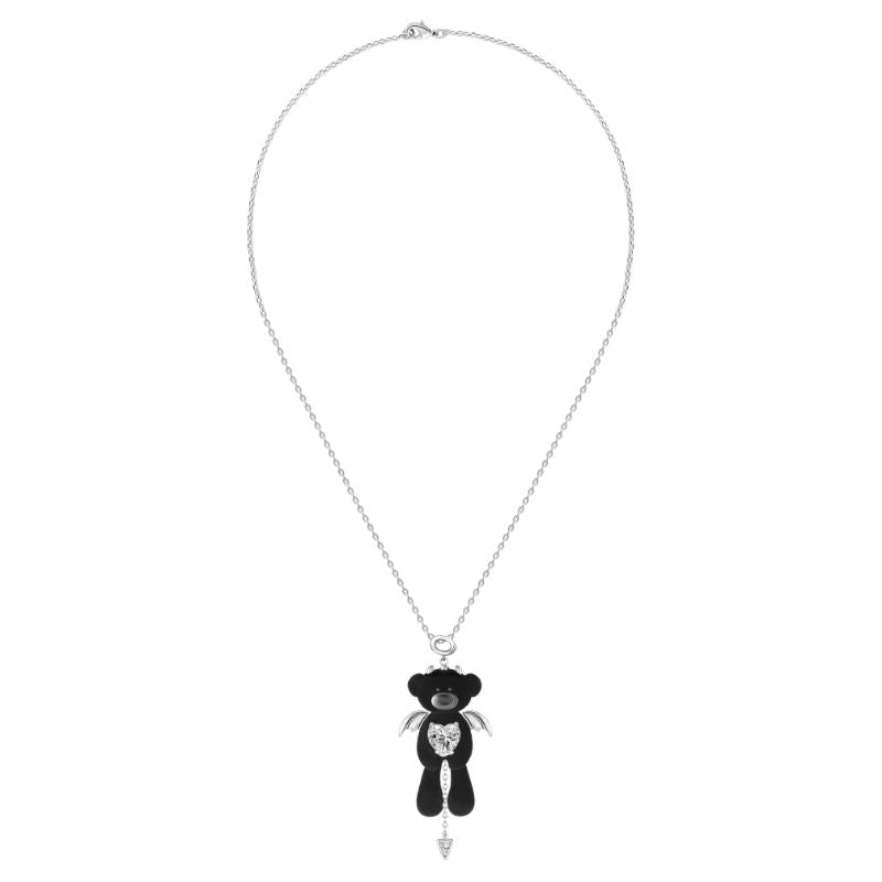13DE MARZO Bear Demon Zircon Necklace
