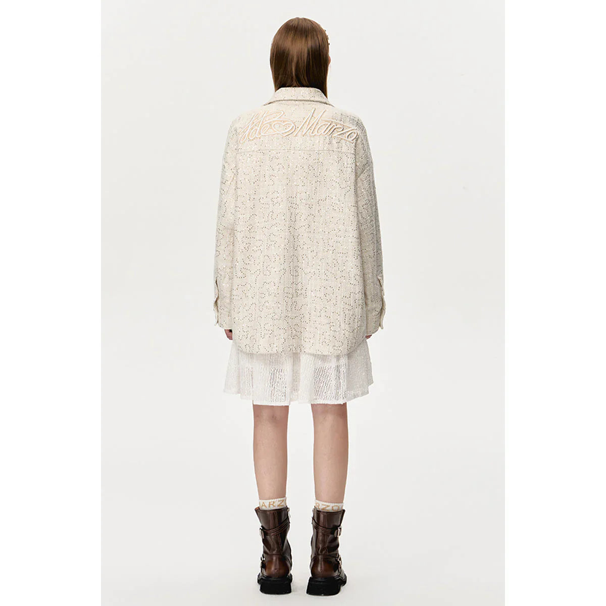 13DE MARZO DOOZOO SHINING TWEED SHIRT