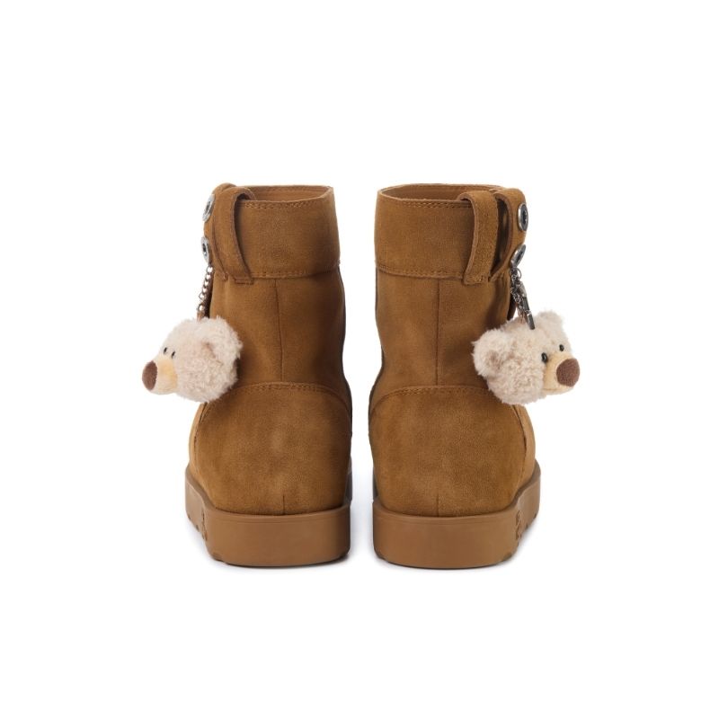 13DE MARZO Logo Snow Boots Khaki