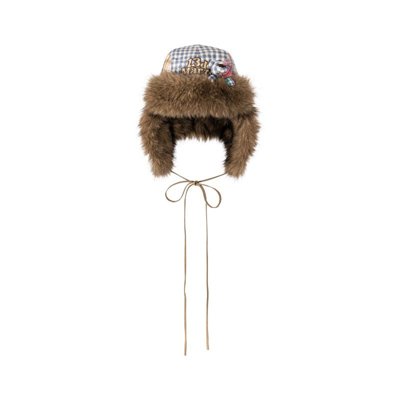13DE MARZO Plaid Earflap