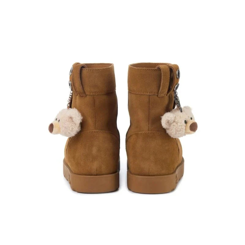 13DE MARZO Logo Snow Boots Khaki