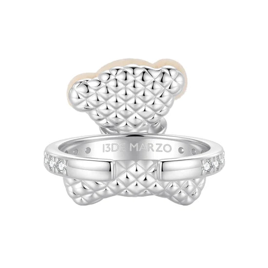 13DE MARZO Cute Sitting Bear Ring
