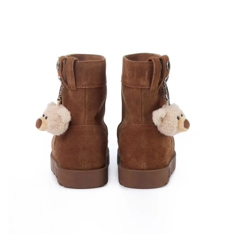 13DE MARZO Logo Snow Boots Brown